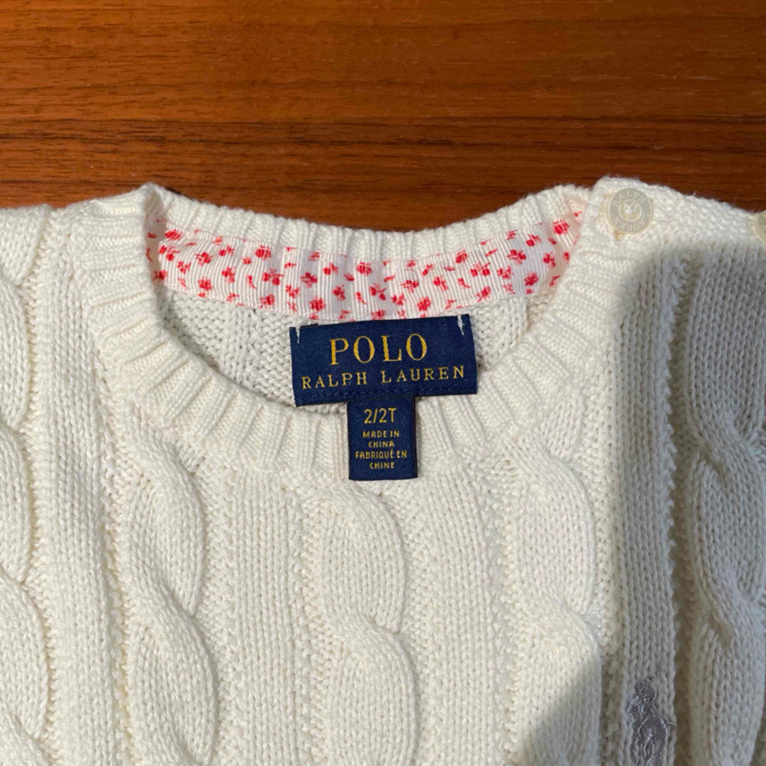 POLO RALPH LAUREN(ポロラルフローレン)のsayu様専用　ポロラルフローレン　ニットとニットワンピース キッズ/ベビー/マタニティのキッズ服女の子用(90cm~)(ニット)の商品写真