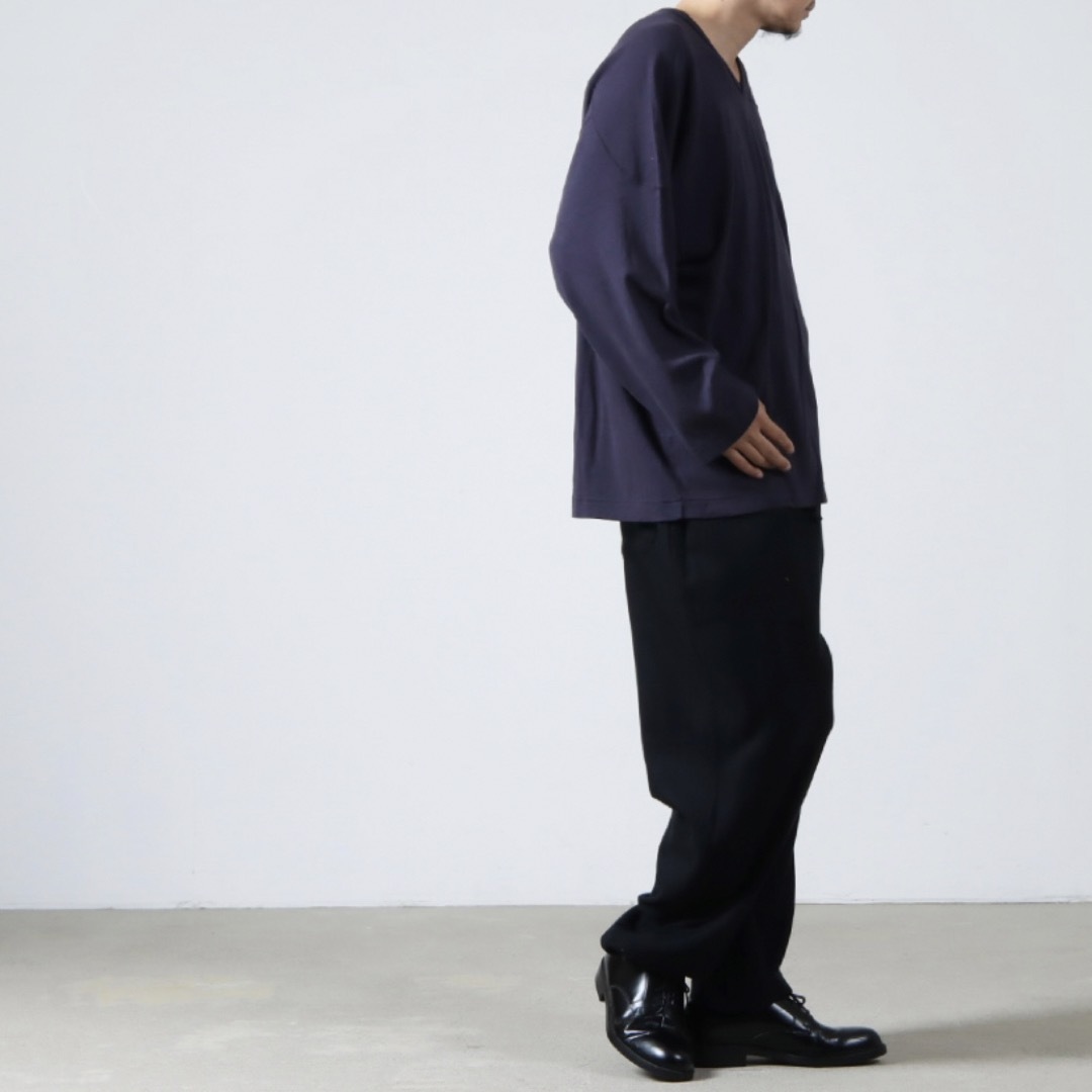 COMOLI(コモリ)の【新品未使用】COMOLI コットンフライス ホッケーシャツ size 2 メンズのトップス(Tシャツ/カットソー(七分/長袖))の商品写真