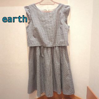 アースミュージックアンドエコロジー(earth music & ecology)のearth ワンピース(ひざ丈ワンピース)