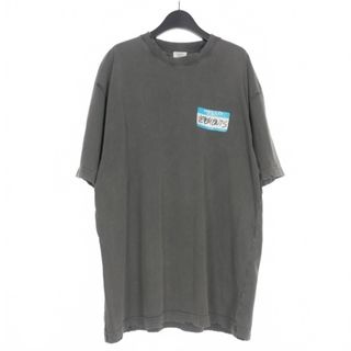 ヴェトモン 23SS オーバサイズ Tシャツ 半袖カットソー XS グレー(Tシャツ/カットソー(半袖/袖なし))