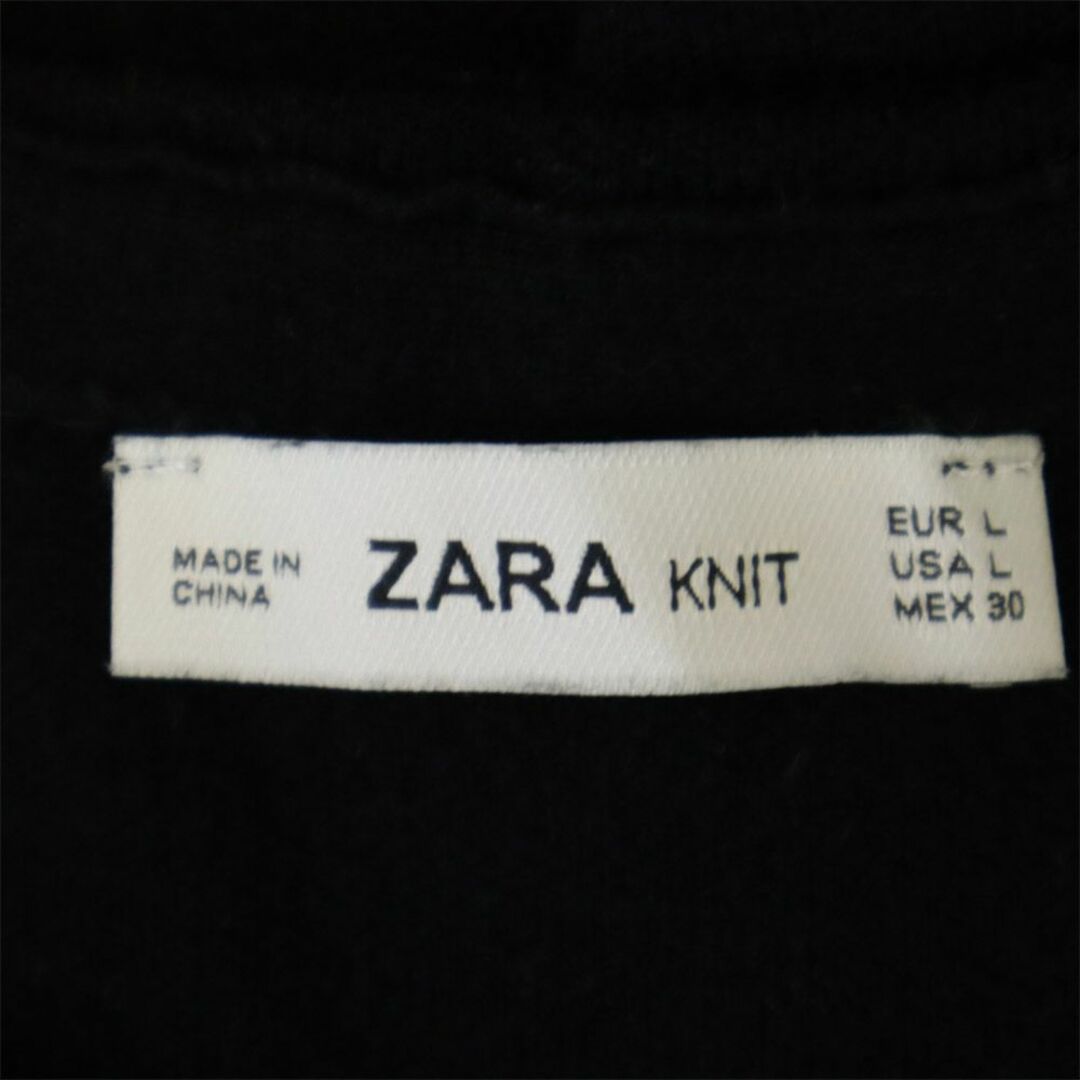 ZARA(ザラ)のザラ 長袖 ニット ワンピース L ブラック ZARA レディース 古着 【240218】 レディースのワンピース(その他)の商品写真