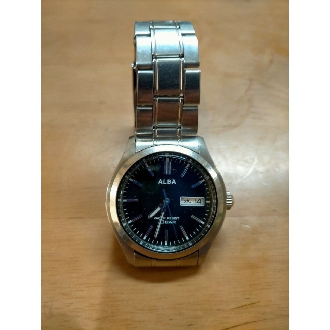 SEIKO(セイコー)のALBAブラック デイデイト メンズの時計(腕時計(アナログ))の商品写真