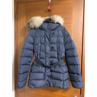 モンクレール(MONCLER)のモンクレール　genette 1 ネイビー　ファー　moncler フォックス(ダウンジャケット)