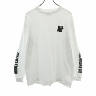 アンディフィーテッド(UNDEFEATED)のアンディフィーテッド 長袖 シャツ L ホワイト UNDEFEATED ロンT メンズ 古着 【240218】(シャツ)