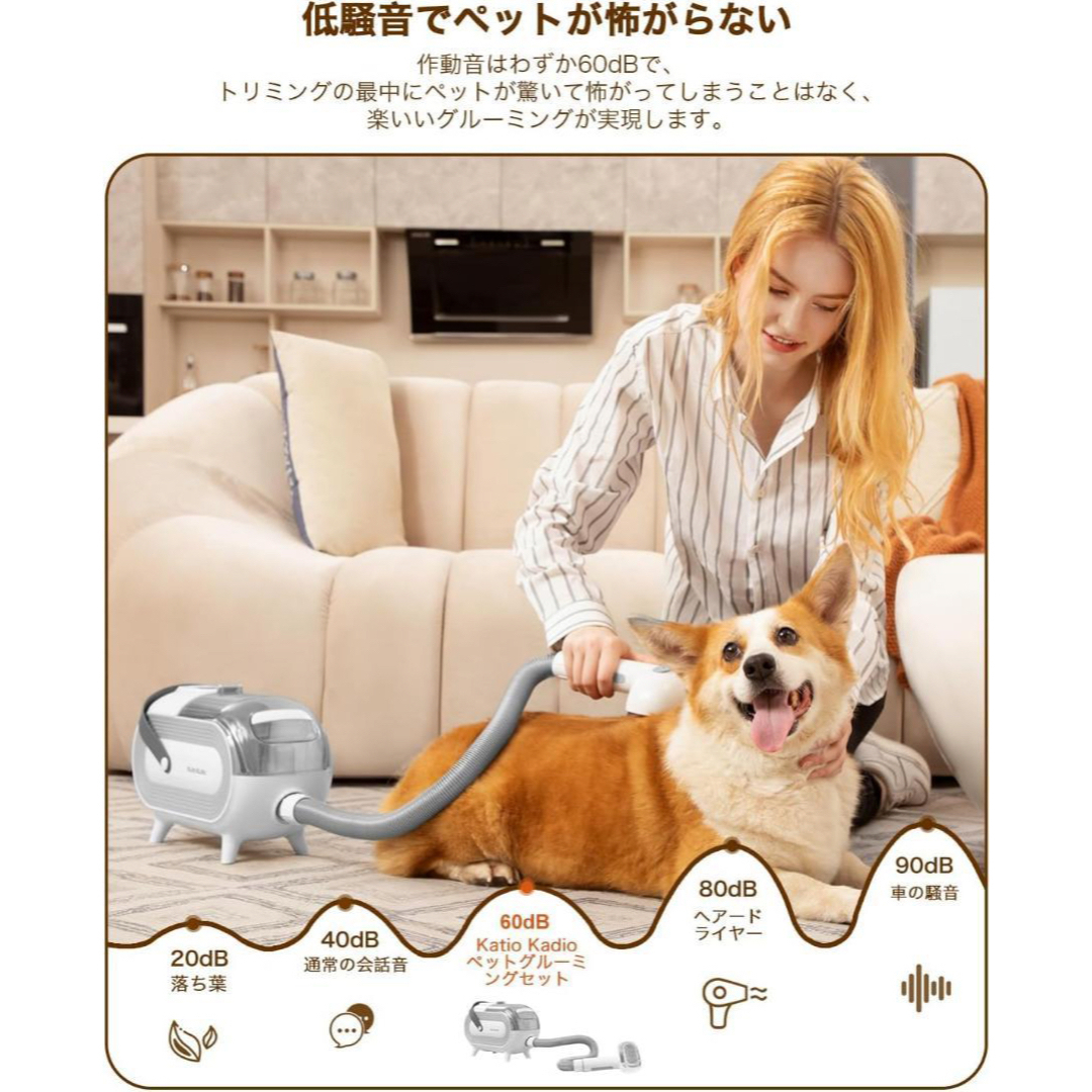 ペット用バリカン 掃除機 セット 犬 猫 ペット グルーミング 大容量 掃除機 その他のペット用品(犬)の商品写真