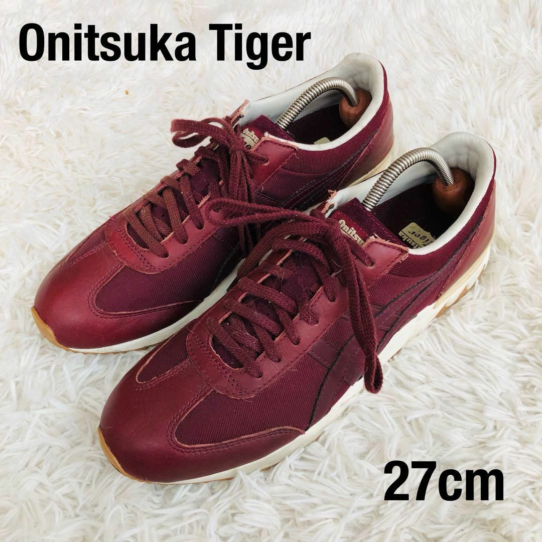 Onitsuka Tiger(オニツカタイガー)のOnitsuka Tigerオニツカタイガー　スニーカー　えんじ色あずき色 メンズの靴/シューズ(スニーカー)の商品写真