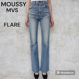 マウジー(moussy)のMOUSSYマウジー MVS デニムパンツ フレアタイプ インディゴ 24 古着(デニム/ジーンズ)