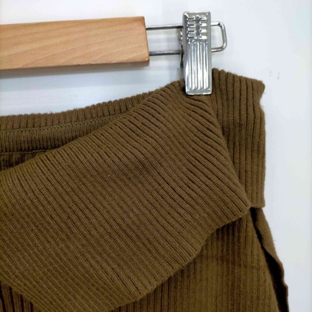 Ameri VINTAGE(アメリヴィンテージ)のAMERI(アメリ) LAPEL KNIT SKIRT ラペルニットスカート レディースのスカート(その他)の商品写真