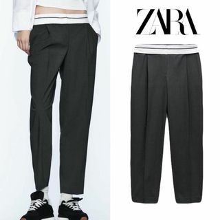 ザラ(ZARA)の22 ZARA ウエストバンド パンツ S(カジュアルパンツ)