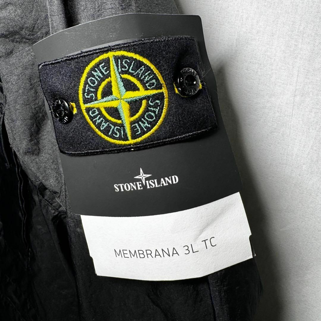 STONE ISLAND(ストーンアイランド)のストーンアイランド　フィールドジャケット フード ブラック MEMBRANA メンズのジャケット/アウター(ナイロンジャケット)の商品写真