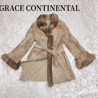 GRACE CONTINENTAL - Diagramラビットファーコートの通販｜ラクマ