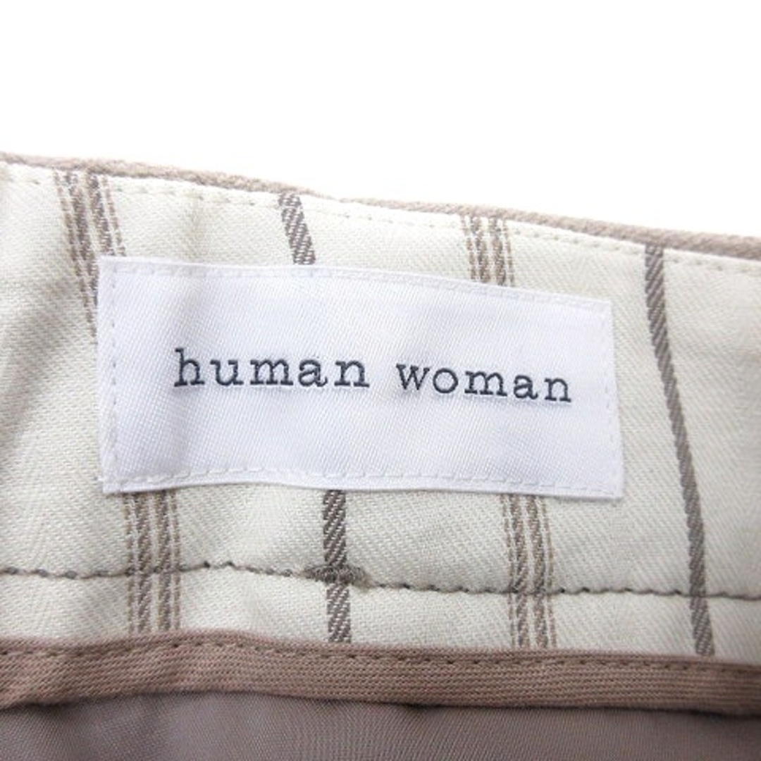 HUMAN WOMAN(ヒューマンウーマン)のヒューマンウーマン HUMAN WOMAN ストレートパンツ L ベージュ レディースのパンツ(その他)の商品写真