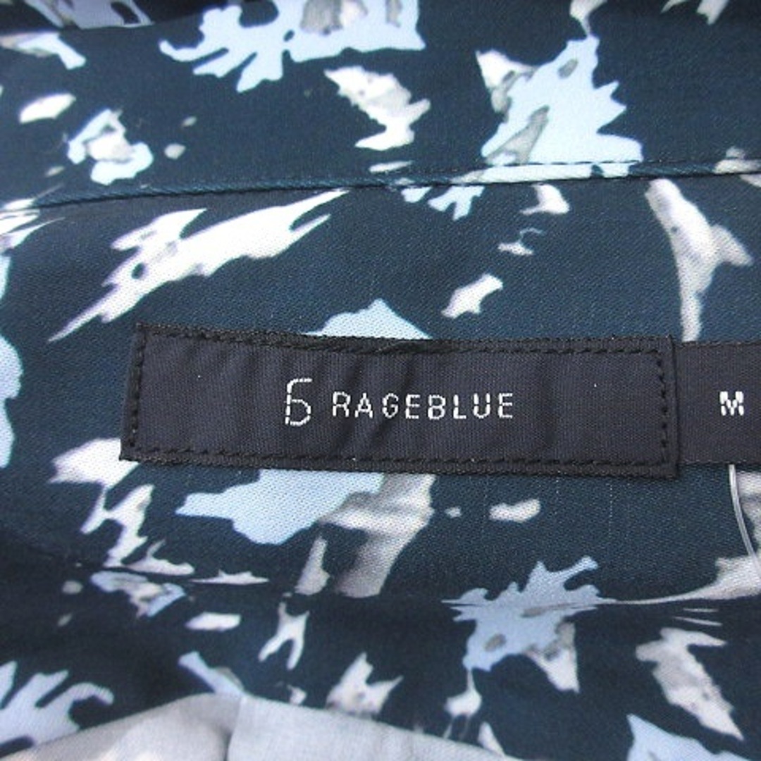 RAGEBLUE(レイジブルー)のレイジブルー シャツ スキッパーカラー 総柄 長袖 マルチカラー /YI メンズのトップス(シャツ)の商品写真