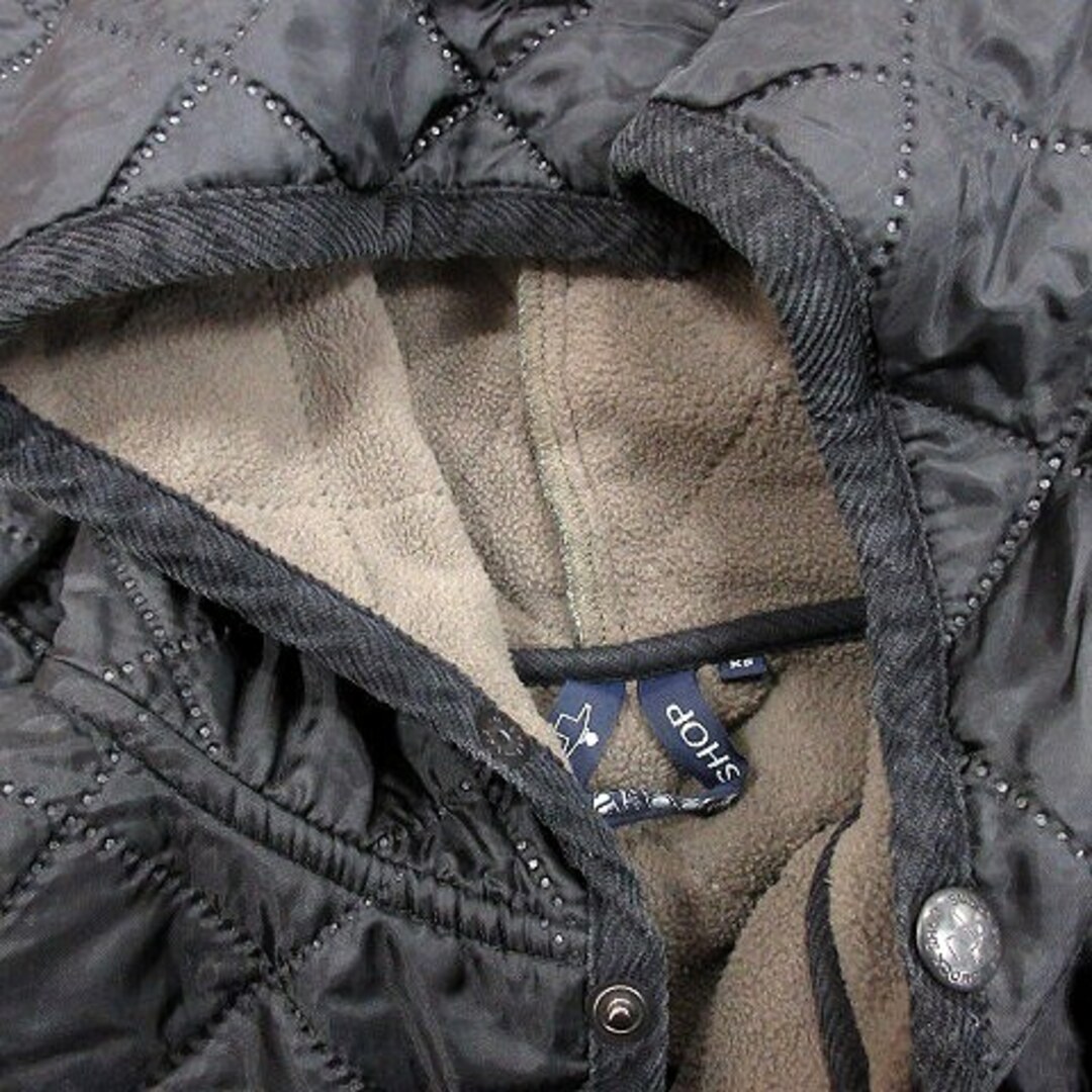 other(アザー)のザスモックショップ キルティングジャケット 中綿 フード 裏起毛 XS 黒 メンズのジャケット/アウター(ブルゾン)の商品写真