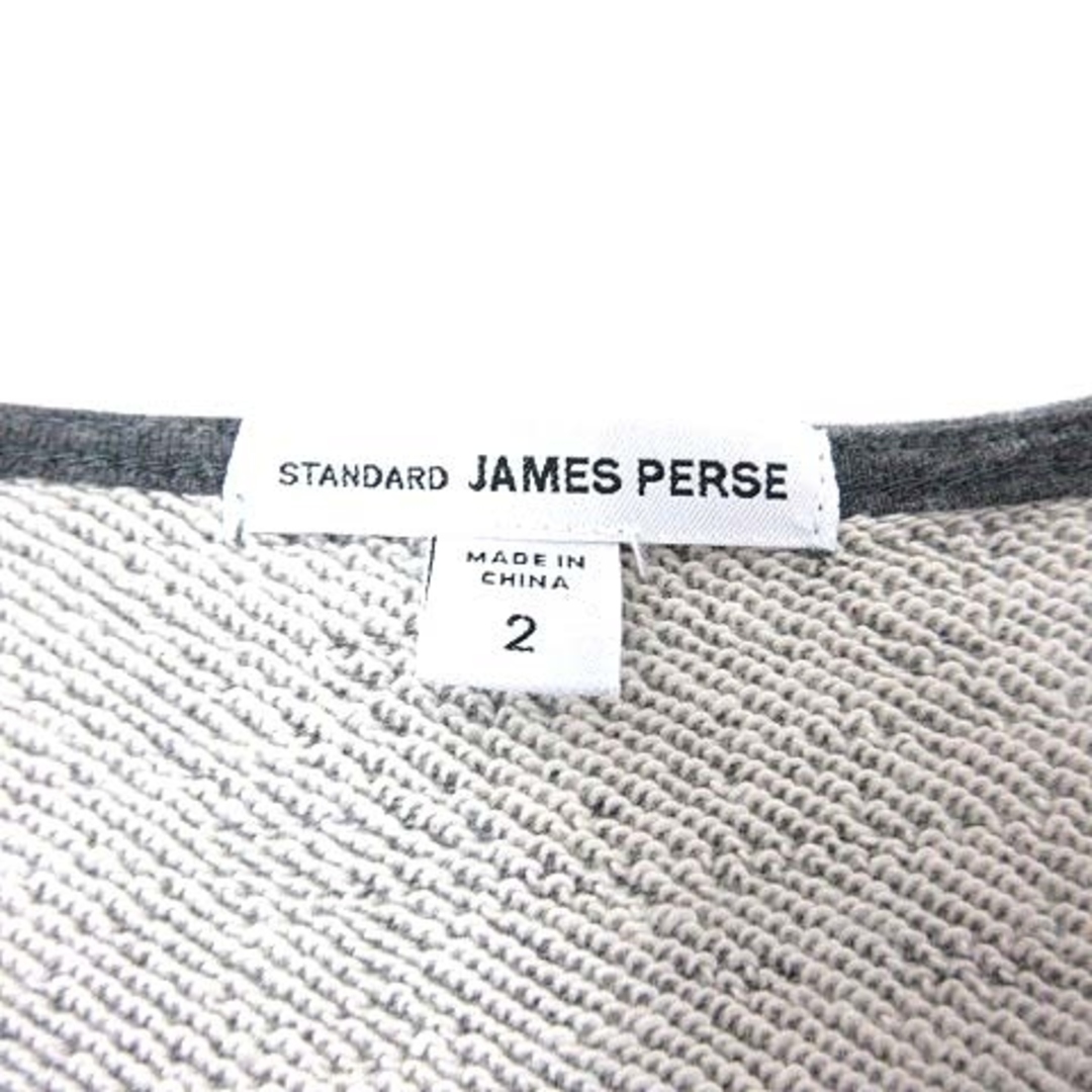 JAMES PERSE(ジェームスパース)のJAMES PERSE ワンピース ひざ丈 スウェット 長袖 2 グレー レディースのワンピース(ひざ丈ワンピース)の商品写真