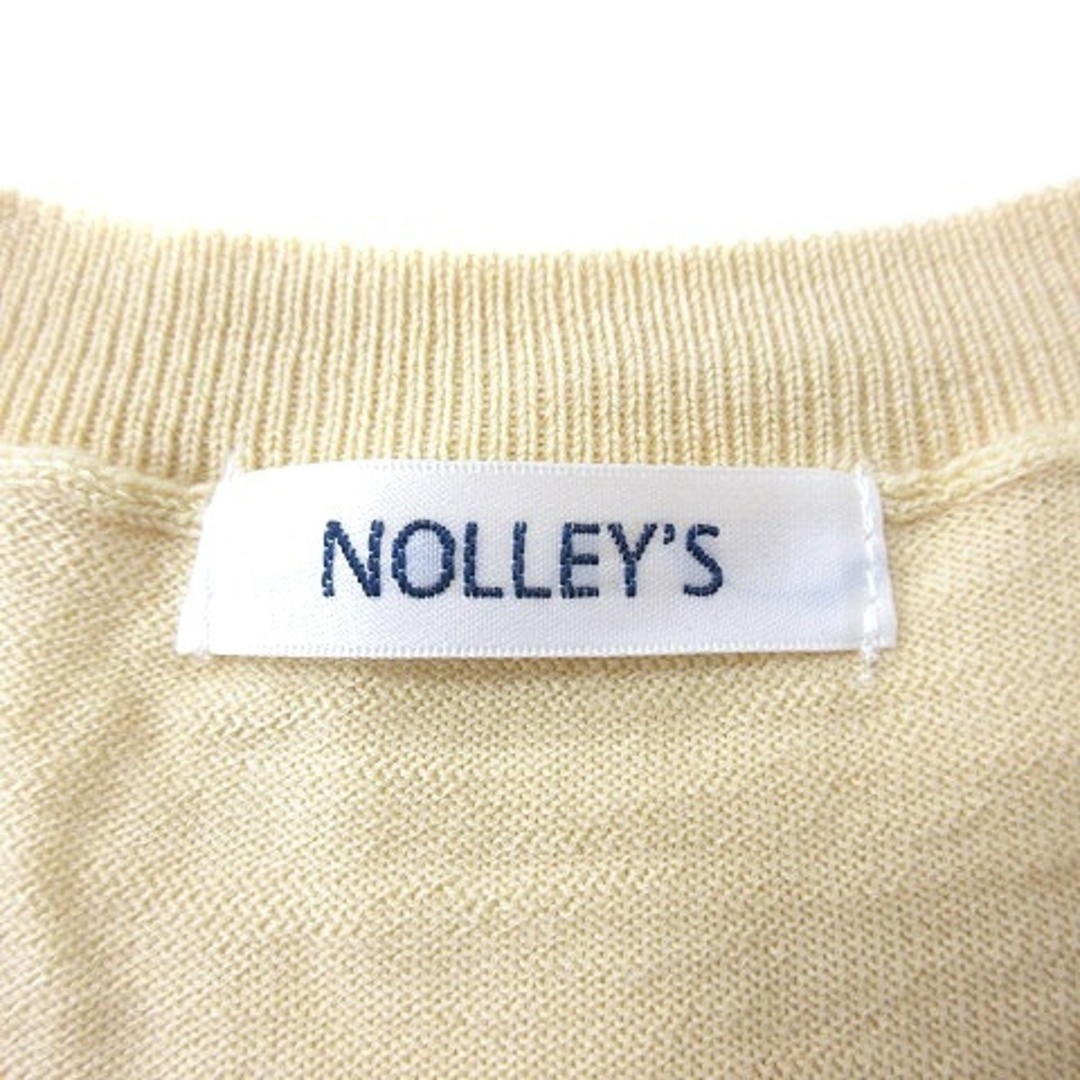 NOLLEY'S(ノーリーズ)のノーリーズ ニット カットソー 長袖 ウール 38 黄色 イエロー ■MO レディースのトップス(ニット/セーター)の商品写真