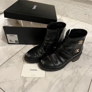 CHANEL - シャネル ショートブーツ 35 1/2 - 27249の通販 by ブラン