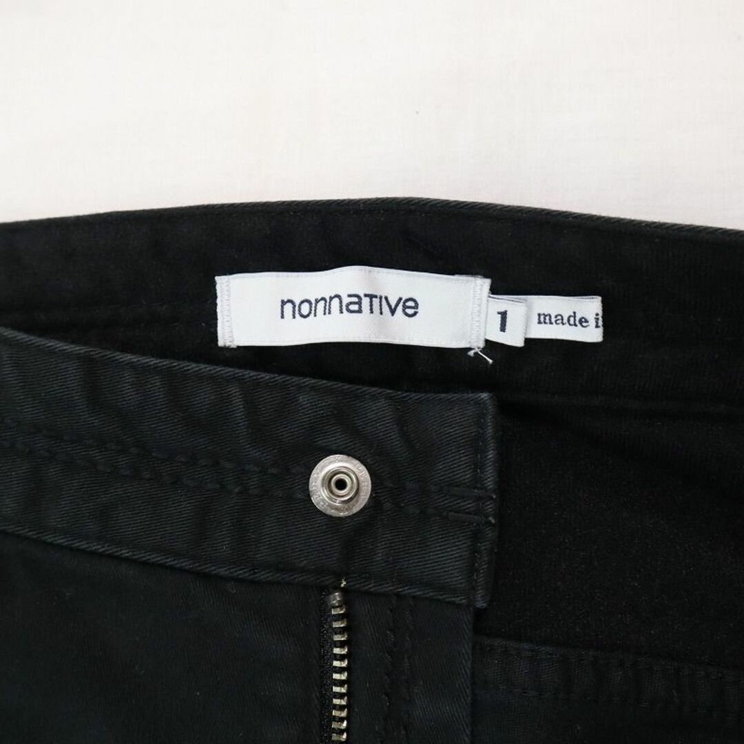 DWELLEノンネイティブ「 nonnative」 ストライプ ピケ ストレッチ ブラック０