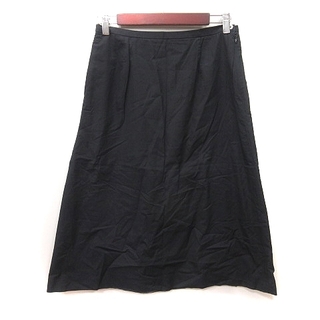 マーガレットハウエル(MARGARET HOWELL)のマーガレットハウエル 台形スカート ロング 黒 ブラック /YI(ロングスカート)