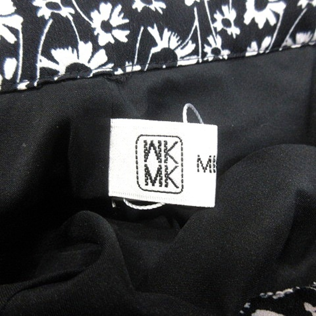 MICHEL KLEIN(ミッシェルクラン)のミッシェルクラン スカート フレア ミモレ ロング 花柄 38 黒  レディースのスカート(ロングスカート)の商品写真