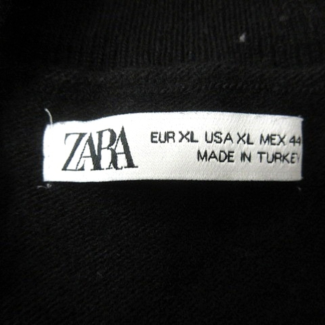 ZARA(ザラ)のザラ ZARA ニット セーター ハイネック 長袖 カシミヤ混 XL 黒 メンズのトップス(ニット/セーター)の商品写真
