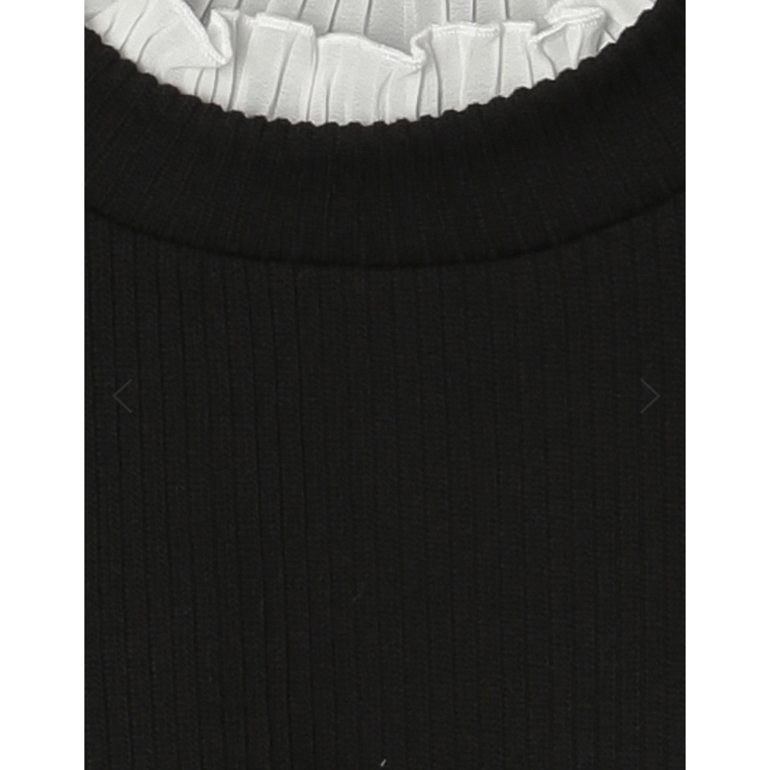 H2O リブニットフェイクレイヤードプルオーバー レディースのトップス(カットソー(長袖/七分))の商品写真