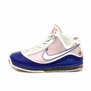 ナイキ(NIKE)のナイキ NIKE ■ 【 LEBRON 7 BASEBALL BLUE DJ5158 100 】 レブロン 7 ベースボール ブルー スニーカー f20940(スニーカー)