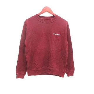 コンバース(CONVERSE)のCONVERSE Tシャツ カットソー ワンポイント 長袖 M 赤 レッド(Tシャツ/カットソー(七分/長袖))