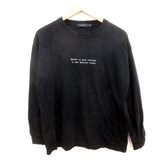 レイジブルー(RAGEBLUE)のレイジブルー RAGEBLUE カットソー Uネック 長袖 M 黒 (Tシャツ/カットソー(七分/長袖))