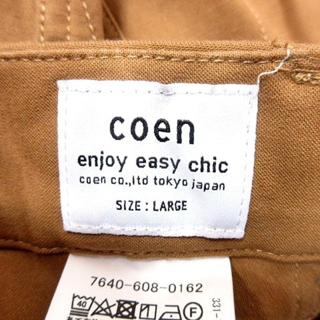 coen(コーエン)のコーエン coen チノパンツ L キャメル /RT レディースのパンツ(チノパン)の商品写真