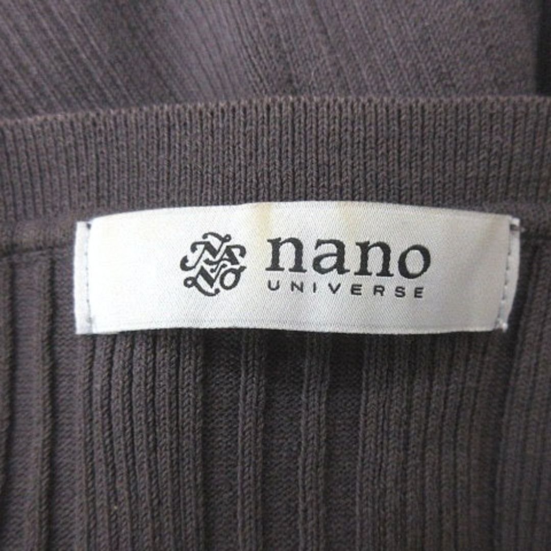 nano・universe(ナノユニバース)のナノユニバース カーディガン ニット 長袖 36 紫 パープル ■MO レディースのトップス(カーディガン)の商品写真