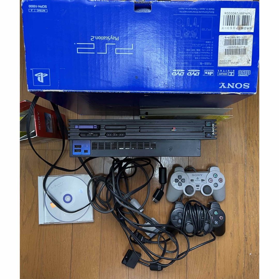 PlayStation2(プレイステーション2)の【日本製】SONY PS2 SCPH-18000 プレイステーション2 エンタメ/ホビーのゲームソフト/ゲーム機本体(家庭用ゲーム機本体)の商品写真