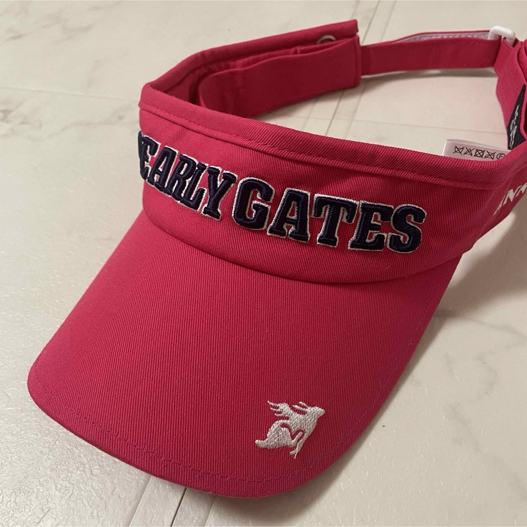 PEARLY GATES(パーリーゲイツ)のパーリーゲイツ　サンバイザー レディースの帽子(キャップ)の商品写真