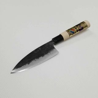 蚊焼包丁　三徳包丁黒打ち（中）(調理道具/製菓道具)