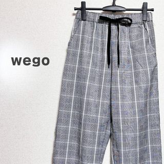 ウィゴー(WEGO)のWEGO ウィゴー　パンツ　チェック　グレー(カジュアルパンツ)