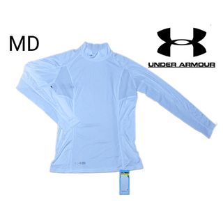 アンダーアーマー(UNDER ARMOUR)の赤字セール!　新品タグ付き　アンダーアーマー　長袖　Mサイズ　白　ヒートギア(Tシャツ/カットソー(七分/長袖))