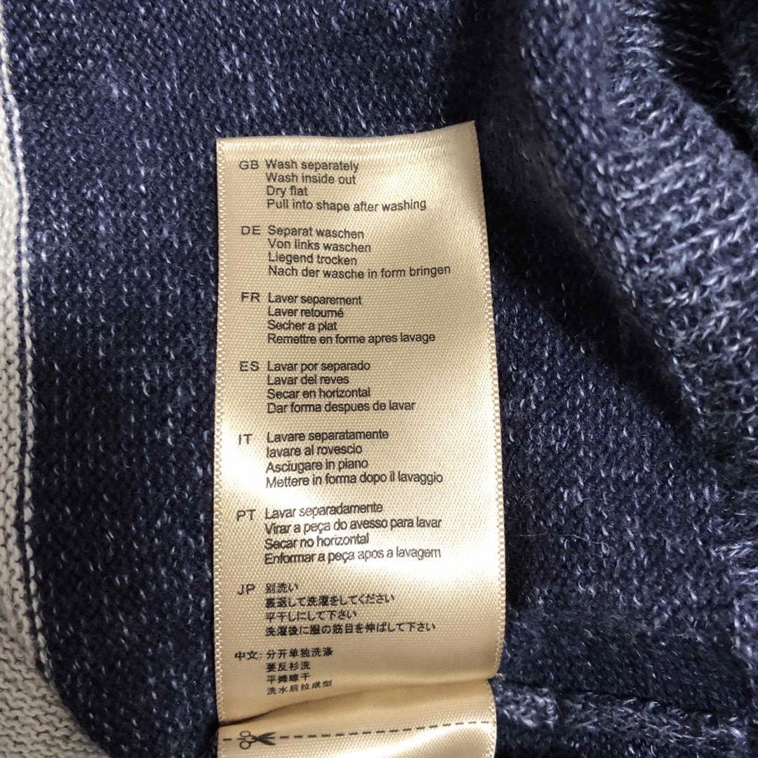 SCOTCH & SODA(スコッチアンドソーダ)のSCOTCH&SODA メンズ　セーター　紺×ライトグレー　M メンズのトップス(ニット/セーター)の商品写真