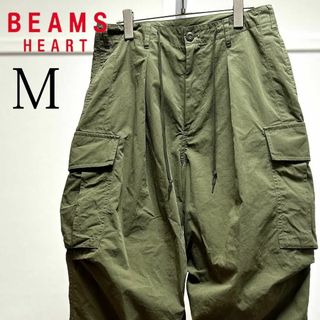 ビームス(BEAMS)のBEAMS HEARTビームスハート/ワイドタックカーゴパンツ/M(ワークパンツ/カーゴパンツ)