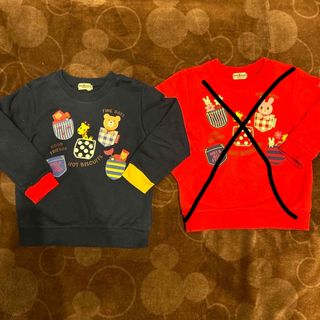 ホットビスケッツ(HOT BISCUITS)のネイビーのみ　ミキハウス  ホットピスケッツ　トレーナー(Tシャツ/カットソー)