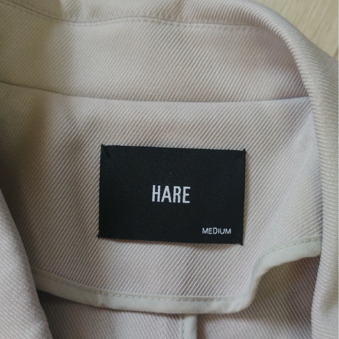 HARE(ハレ)のHARE ゆったりジャケット Mサイズ ライトグレー メンズ メンズのジャケット/アウター(テーラードジャケット)の商品写真