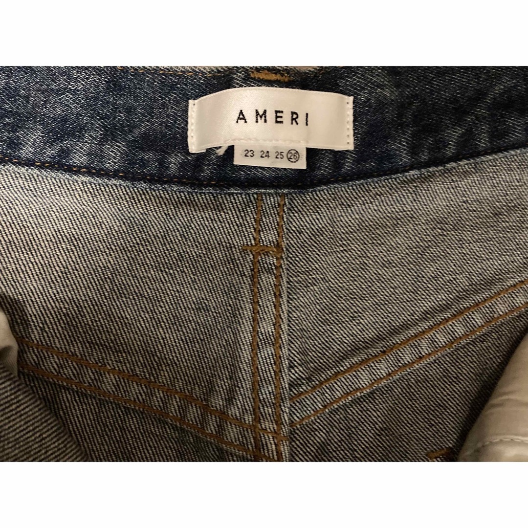 Ameri VINTAGE(アメリヴィンテージ)のAMERI OVERLAP FAKE DENIM レディースのパンツ(デニム/ジーンズ)の商品写真