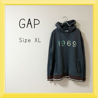 ギャップ(GAP)の05 GAP 1969 ロゴ パーカー(パーカー)