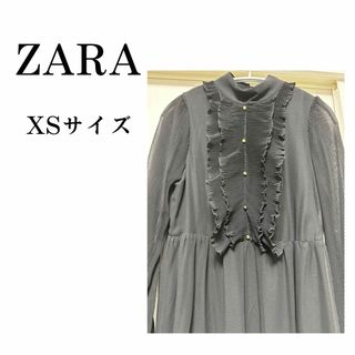 ザラ(ZARA)のZARA フリルワンピース(ミニワンピース)