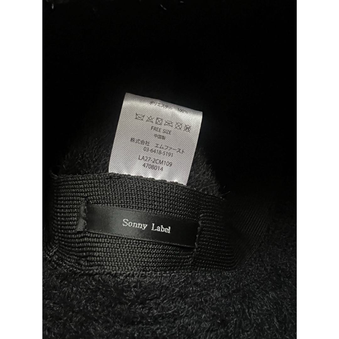 URBAN RESEARCH SONNY LABEL(アーバンリサーチサニーレーベル)のアーバンリサーチ Sunny Label 冬 ハット 黒 ブラック 新品•未使用 レディースの帽子(ハット)の商品写真
