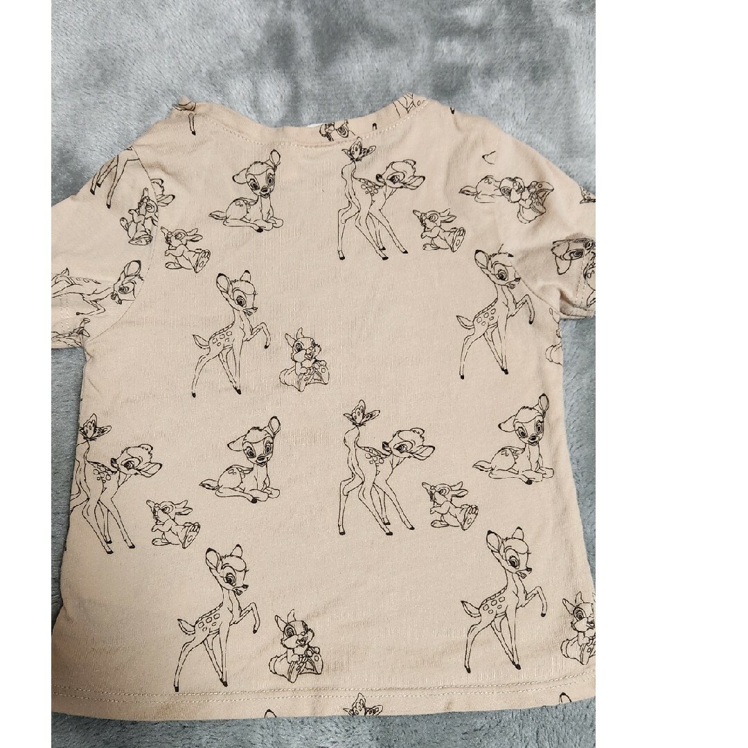 H&M(エイチアンドエム)のH＆M ディズニー バンビTシャツ80 キッズ/ベビー/マタニティのベビー服(~85cm)(Ｔシャツ)の商品写真
