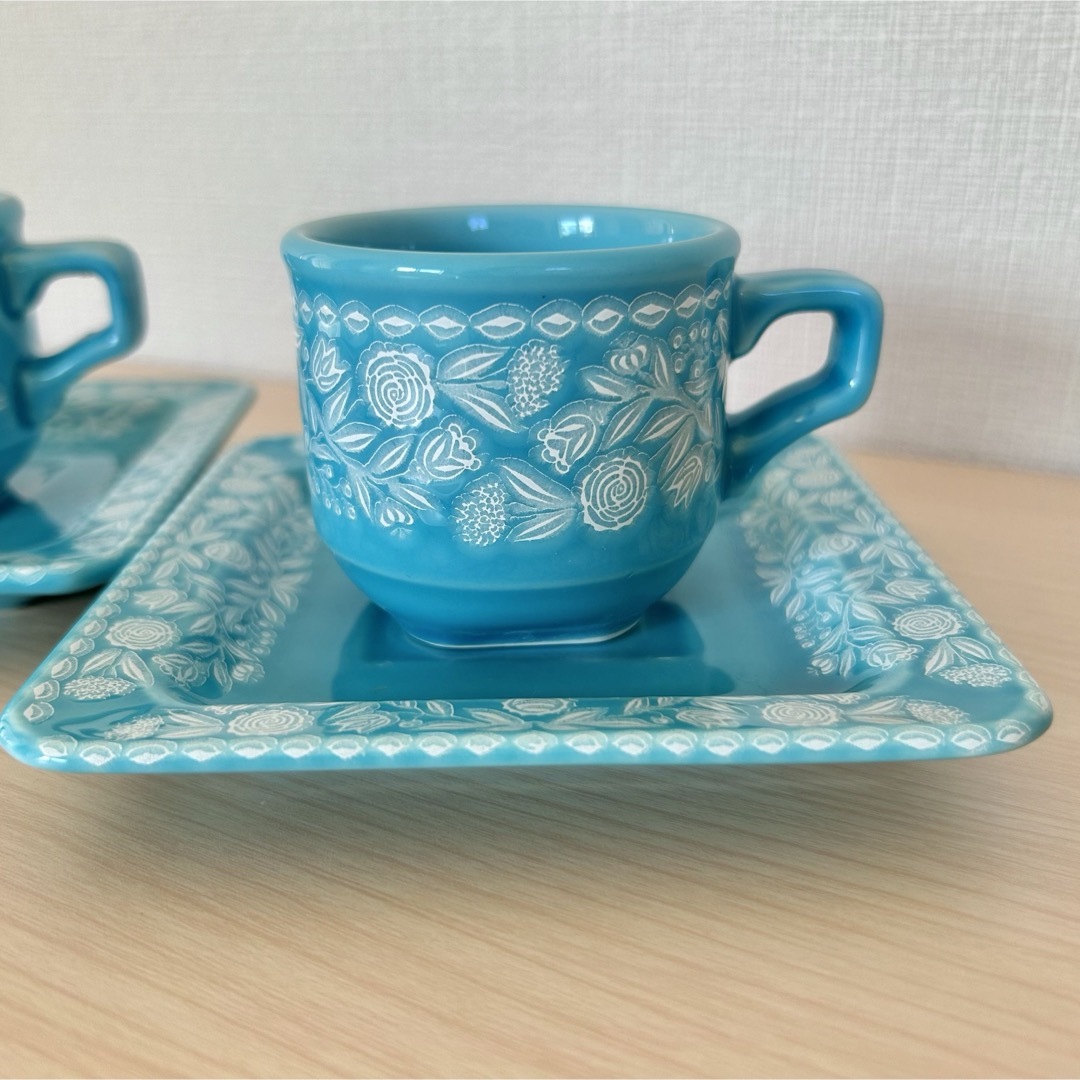 tiffany boutique コーヒーカップ ソーサー 2客セット 新品 インテリア/住まい/日用品のキッチン/食器(グラス/カップ)の商品写真