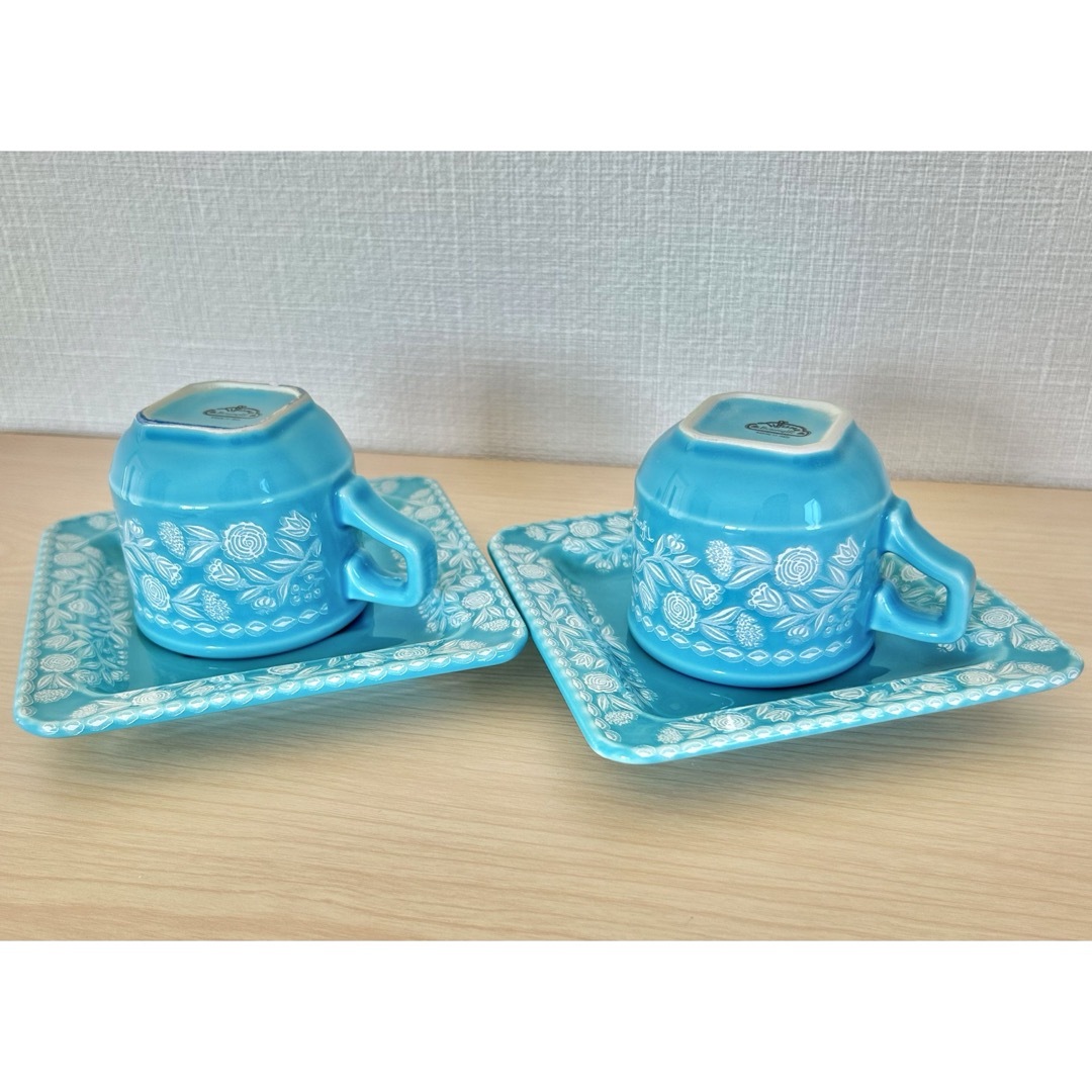 tiffany boutique コーヒーカップ ソーサー 2客セット 新品 インテリア/住まい/日用品のキッチン/食器(グラス/カップ)の商品写真