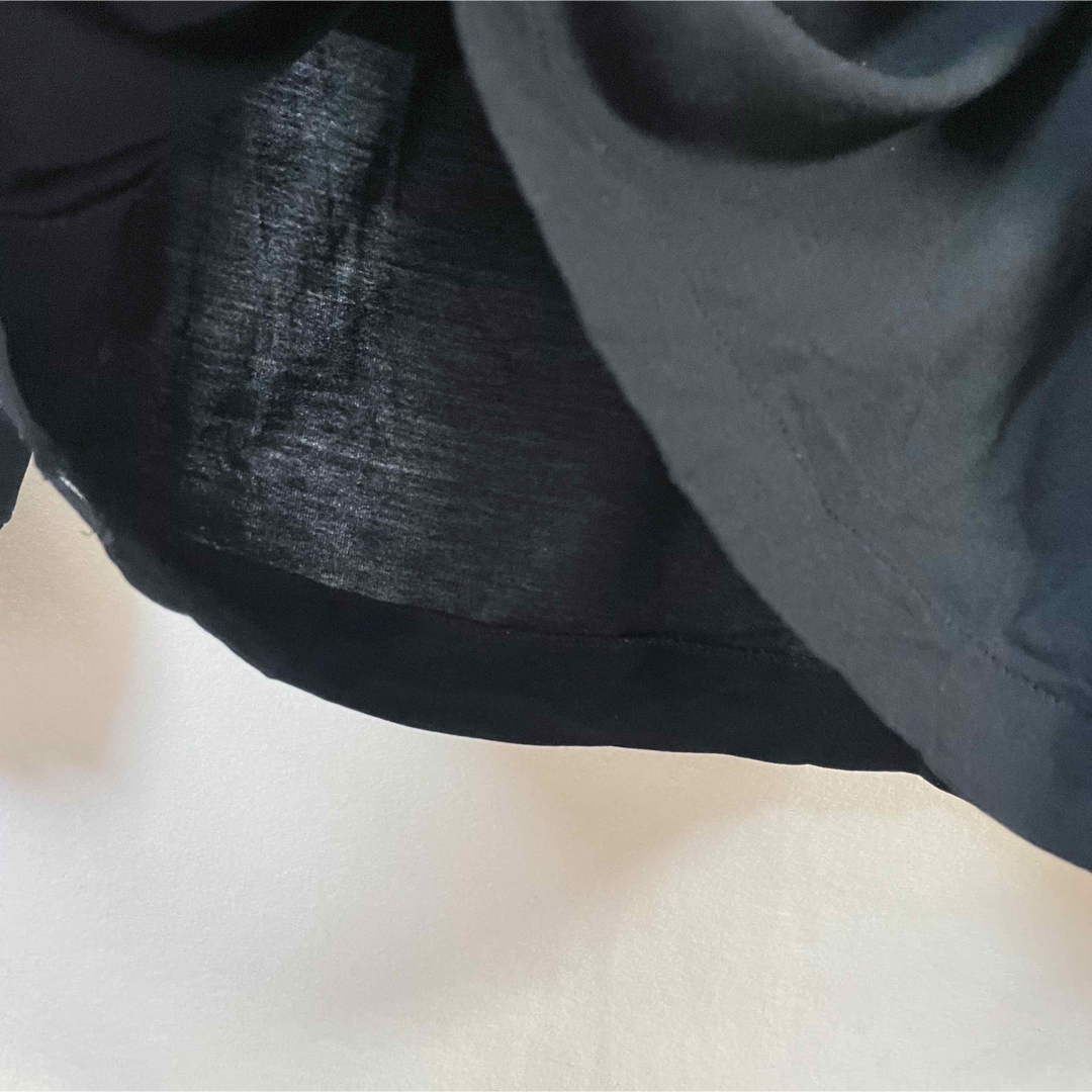 DENHAM(デンハム)のデンハム スウェット トレーナー XXS ブラック 重ね着風 レイヤード 長袖 レディースのトップス(トレーナー/スウェット)の商品写真