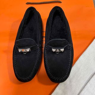 エルメス(Hermes)の♡ご専用♡エルメス　ムートン　モカシン　アーヴィング　ドライビングシューズ(スリッポン/モカシン)