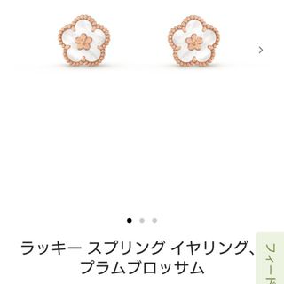 ヴァンクリーフアンドアーペル(Van Cleef & Arpels)のご専用品です。(ピアス)